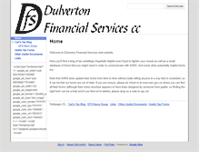 Tablet Screenshot of dfs.co.za